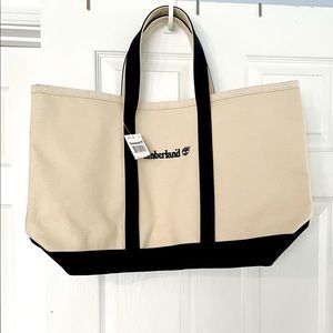 Large Timberland canvas tote NWT